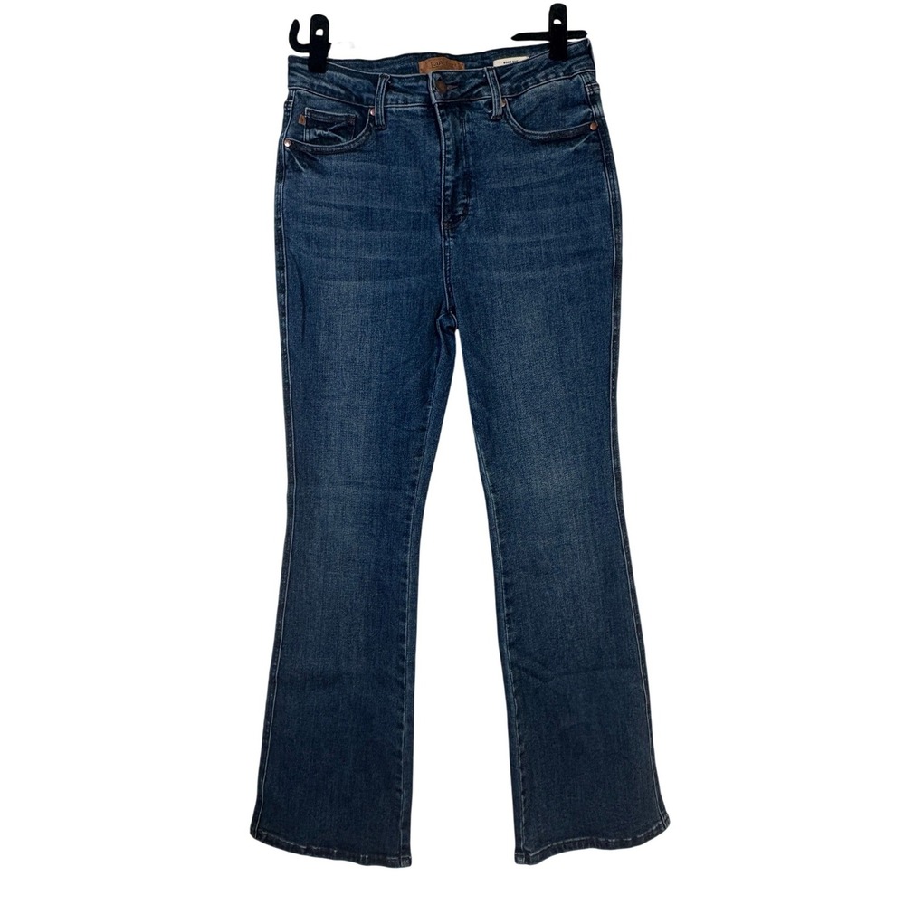 Judy Blue High Rise Bootcut Jeans Dark Wash Denim Stretch Flare Pants